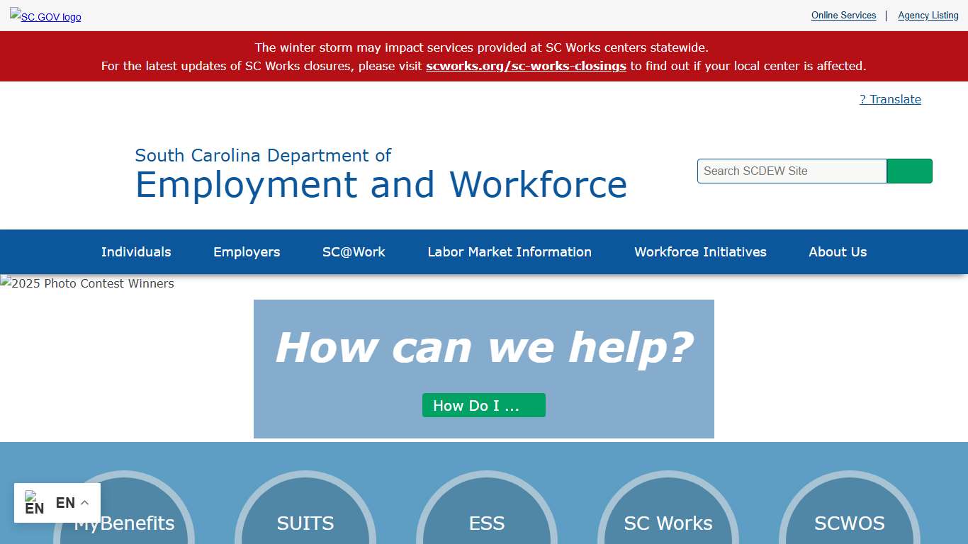 Home SC Department of Employment and Workforce
